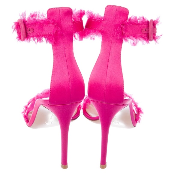 GIANVITO ROSSI Satin Ankle-Strap Sandals - Picture 3 of 8